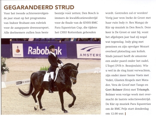 Artikel Indoor Brabant journaal 2010