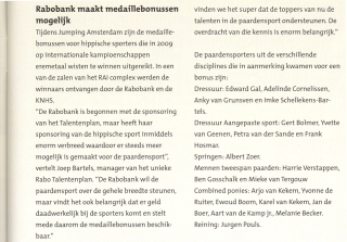 Paard &amp; Sport februari 2010 Rabobonus + ParaEquestrian Cup